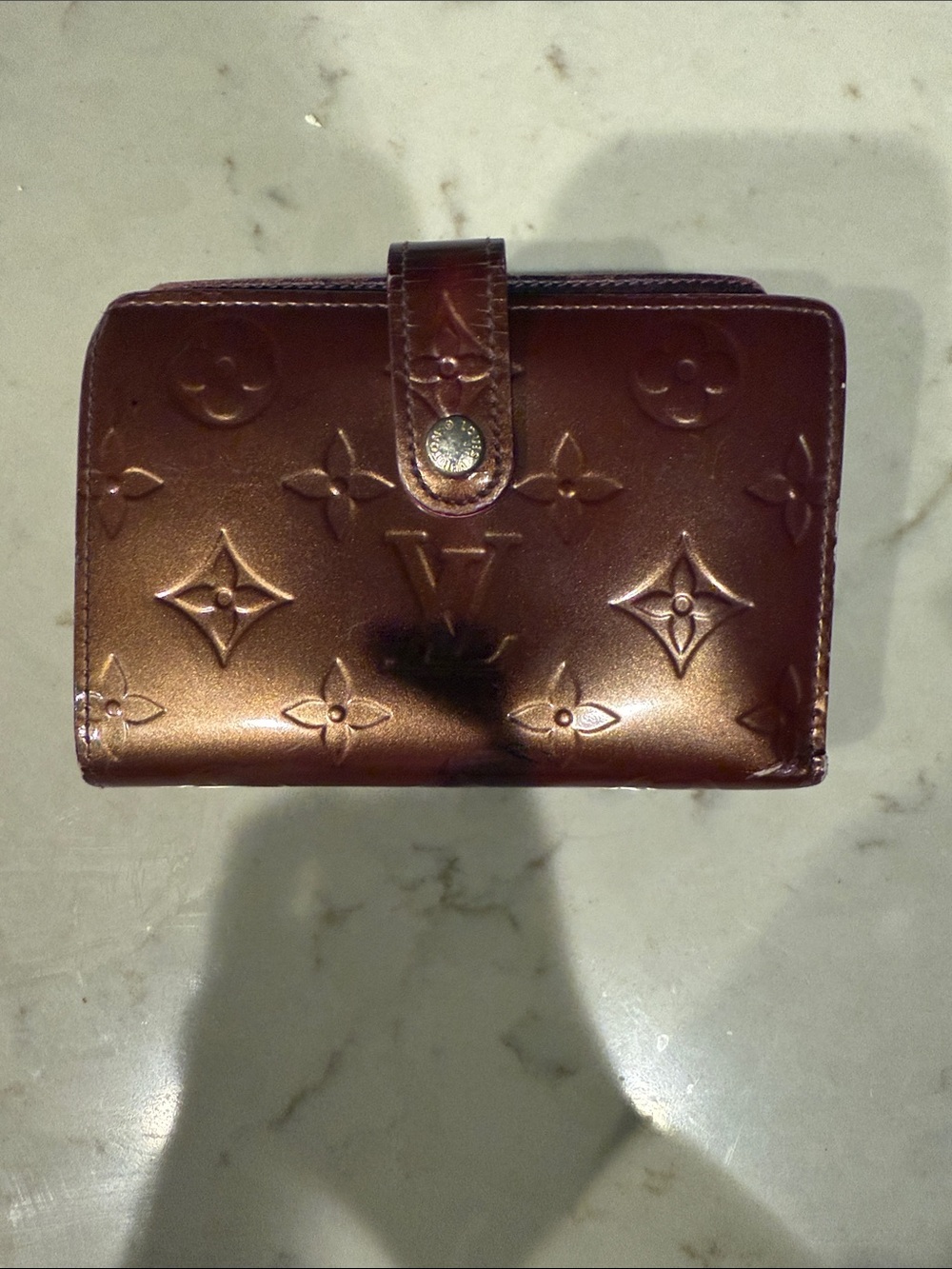 Louis Vuitton Vernis French Purse Wallet Amarante